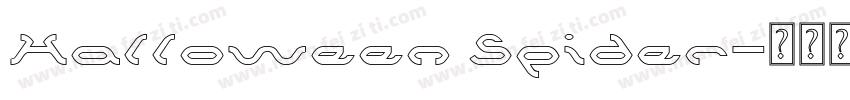 Halloween Spider字体转换